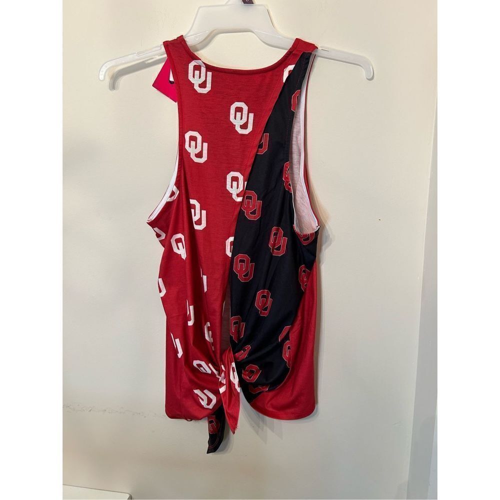 Oklahoma Sooners Women's Tie-Breaker Sleeveless Top. Size Large.NWT